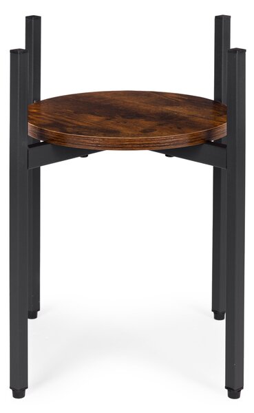 MODERNHOME Stojan na kvety THEO 41,5x35 cm čierny/hnedý