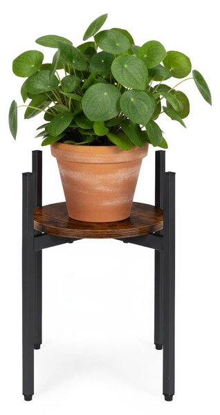 MODERNHOME Stojan na kvety THEO 41,5x35 cm čierny/hnedý