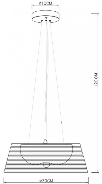 Deko-Light 342031 - Luster na lanku FILO 3xE27/60W/230V pr. 39 cm strieborná