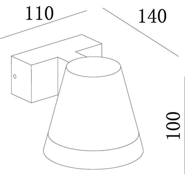 Deko-Light 731076 -LED Vonkajšie nástenné svietidlo SERPENTIS 6,2W/230V IP54 čierna