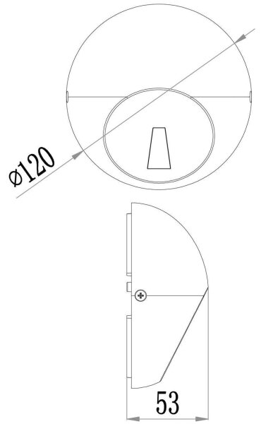 Deko-Light 731111-LED Vonkajšie nástenné svietidlo AQUILAE 3,5W/230V IP65 antracit