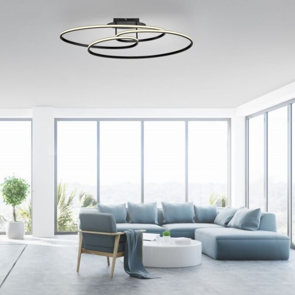 JUST LIGHT. 15321-18 - LED Stropné svietidlo LUMACA LED/33W/230V čierna