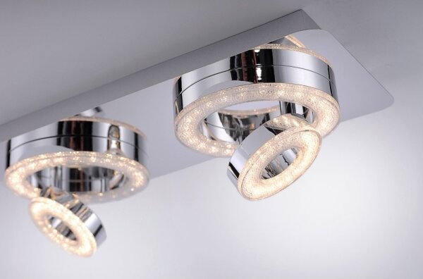 Leuchten Direkt 14521-17 - LED Stropné svietidlo TIM 2xLED/2,8W/230V + 2xLED/3,1W