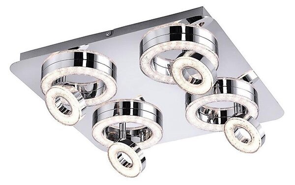 Leuchten Direkt 14522-17 - LED Bodové svietidlo TIM 4xLED/2,8W/230V + 4xLED/3,1W