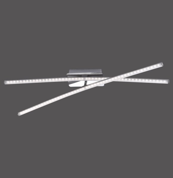 Leuchten Direkt 11272-55 - LED Prisadený luster SIMON 2xLED/8W/230V matný chróm