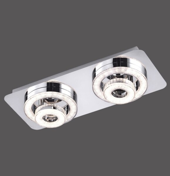 Leuchten Direkt 14521-17 - LED Stropné svietidlo TIM 2xLED/2,8W/230V + 2xLED/3,1W