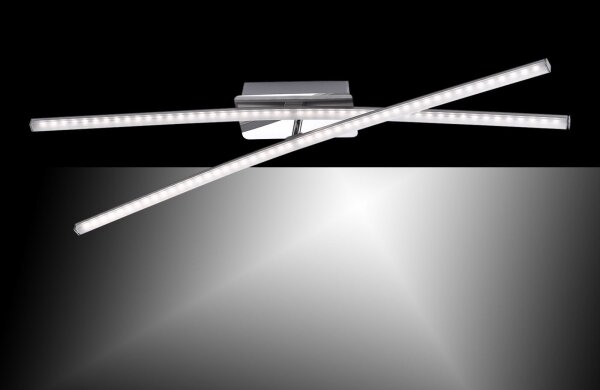 Leuchten Direkt 11272-55 - LED Prisadený luster SIMON 2xLED/8W/230V matný chróm