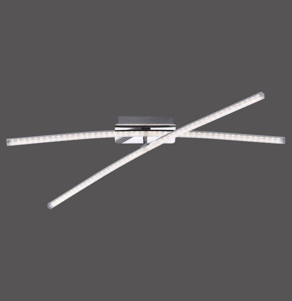 Leuchten Direkt 11292-17 - LED Prisadený luster SIMON 2xLED/8W/230V lesklý chróm