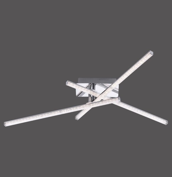 Leuchten Direkt 11293-17 - LED Prisadený luster SIMON 3xLED/5W/230V lesklý chróm