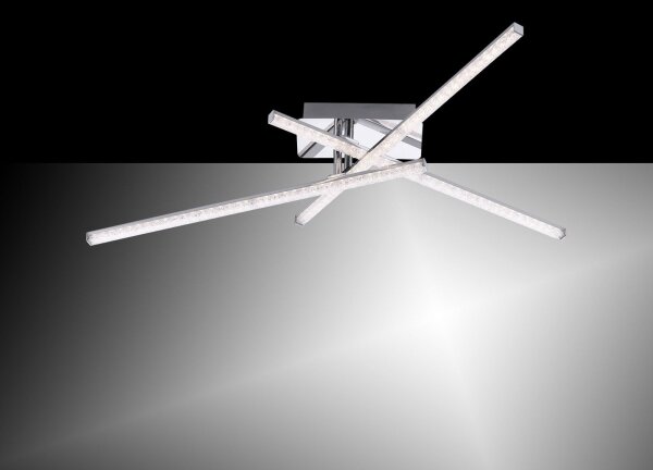 Leuchten Direkt 11293-17 - LED Prisadený luster SIMON 3xLED/5W/230V lesklý chróm