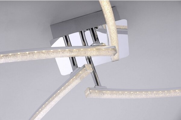 Leuchten Direkt 11291-17 - LED Prisadený luster SIMON 4xLED/3W/230V lesklý chróm