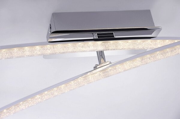 Leuchten Direkt 11292-17 - LED Prisadený luster SIMON 2xLED/8W/230V lesklý chróm