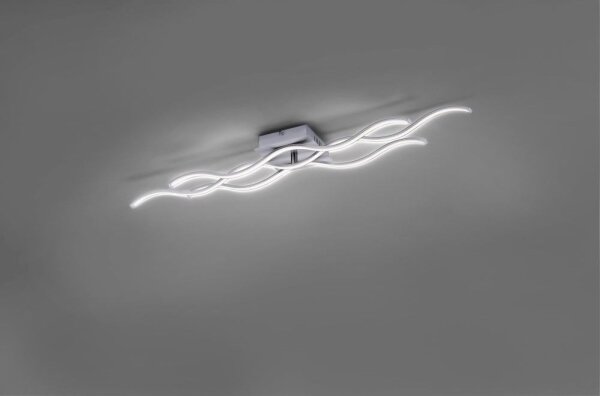 Leuchten Direkt 15166-55 - LED Prisadený luster WAWE LED/28W/230V matný chróm