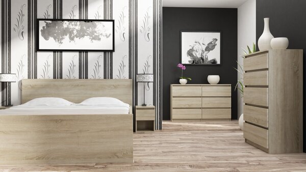 TP Living Komoda MALWA M4 svetlý dub