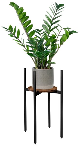 TZB Stojan na kvety TORRE RUSTIC 60 cm hnedý/čierny
