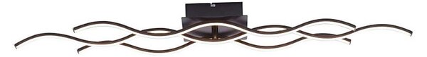 Leuchten Direkt 15166-18 - LED Prisadený luster WAWE LED/28W/230V čierna