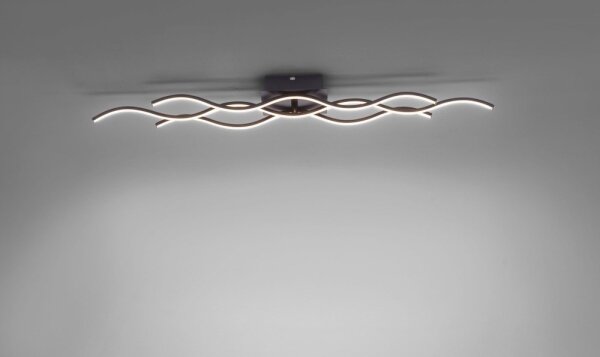 Leuchten Direkt 15166-18 - LED Prisadený luster WAWE LED/28W/230V čierna