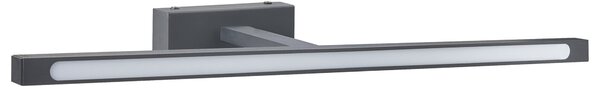 Obrazové a zrkadlové LED svietidlo čierne kovové práškové lakovanie kúpeľňa obývacia izba moderná nástenná lampa