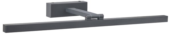 Obrazové a zrkadlové LED svietidlo čierne kovové práškové lakovanie kúpeľňa obývacia izba moderná nástenná lampa