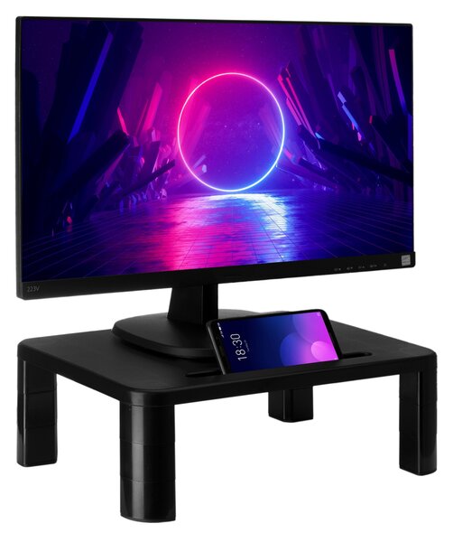 TZB Stojan na monitor RACK čierny