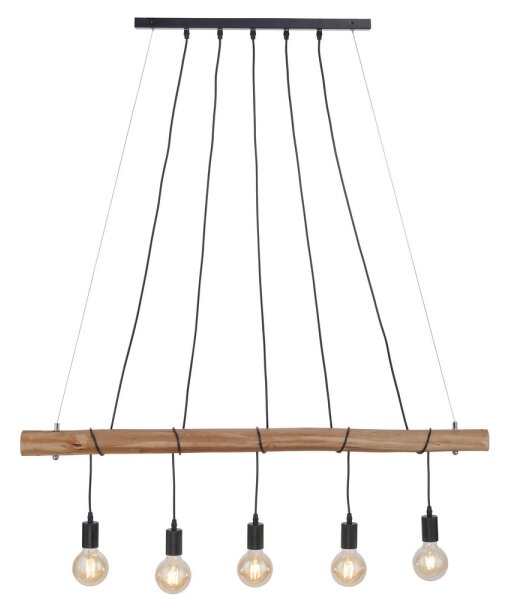 Leuchten Direkt 15515-18 - Luster na lanku DAMIAN 5xE27/60W/230V