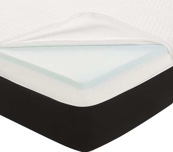 Latexový penový matrac stredne tvrdý biely a čierny 160 x 200 cm snímateľný polyesterový poťah so zipsom