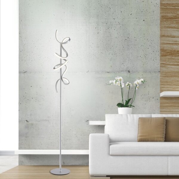 Leuchten Direkt 19031-21 - LED Stmievateľná stojacia lampa CURLS LED/20W/230V