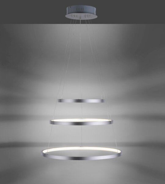 LED stmievateľný luster na lankách CIRCLE LED/15W/230V + LED/20W + LED/25W