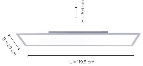 Leuchten Direkt 14753-21 - LED Prisadený panel FLAT LED/22W/230V