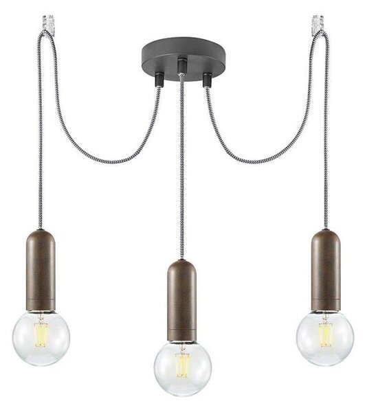 Leuchten Direkt 14776-48 - Luster na lanku TURN ME 3xE27/60W/230V pavúk