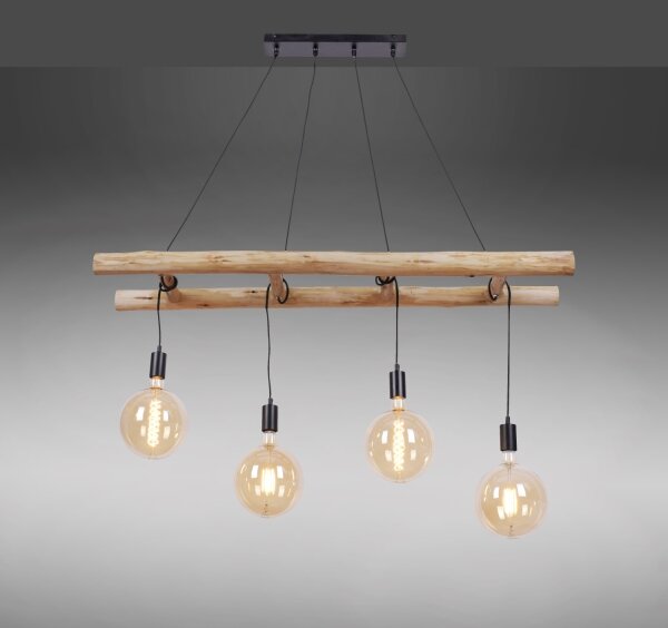 Leuchten Direkt 15025-18 - Luster na lanku EDGAR 4xE27/60W/230V