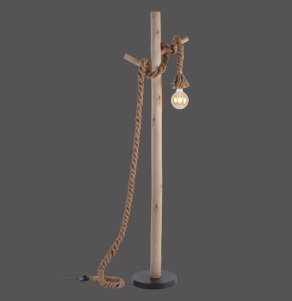 Leuchten Direkt 15484-18 - Stojacia lampa ROPE 1xE27/15W/230V