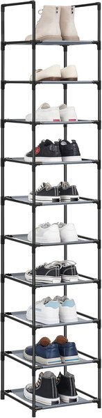 SONGMICS Stojan na topánky Halas 173 cm čierny/šedý