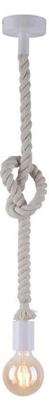 Leuchten Direkt 13572-16 - Luster na lanku DIY 1xE27/10W/230V biela