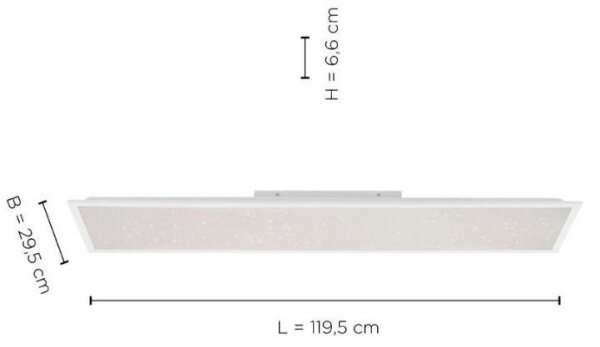 Leuchten Direkt 14762-16 - LED Stmievateľné svietidlo STARRYFLAT LED/36W/230V + DO