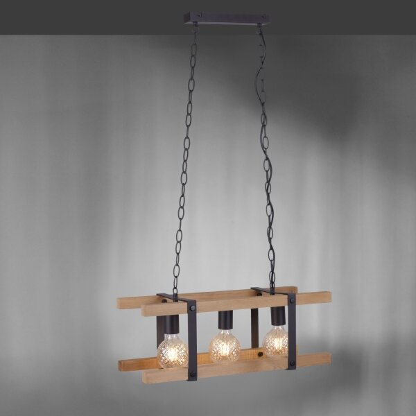 Leuchten Direkt 15683-79 - Luster na reťazi EDITH 3xE27/60W/230V