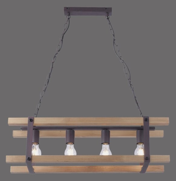 Leuchten Direkt 15684-79 - Luster na reťazi EDITH 4xE27/60W/230V