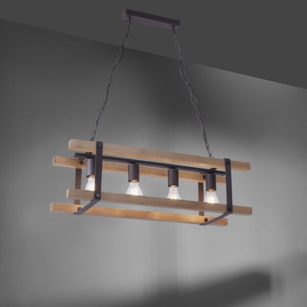 Leuchten Direkt 15684-79 - Luster na reťazi EDITH 4xE27/60W/230V