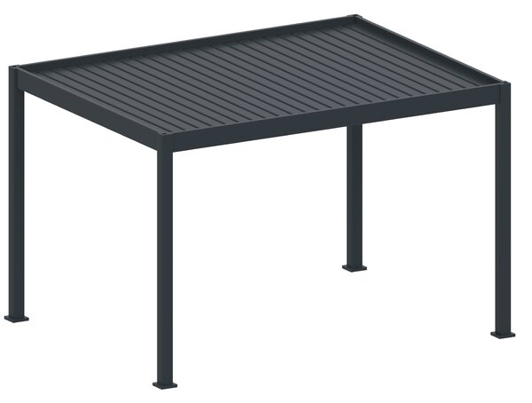 Bioklimatická pergola, hliníková 3 x 4 m, samostatne stojaca