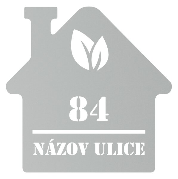 Domové číslo, vzor 002, bez povrchovej úpravy