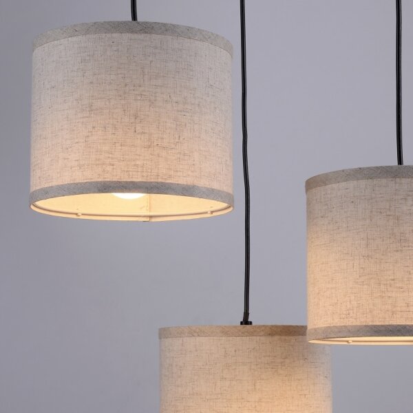 Leuchten Direkt 11236-79 - Luster na lanku BARK 3xE27/40W/230V