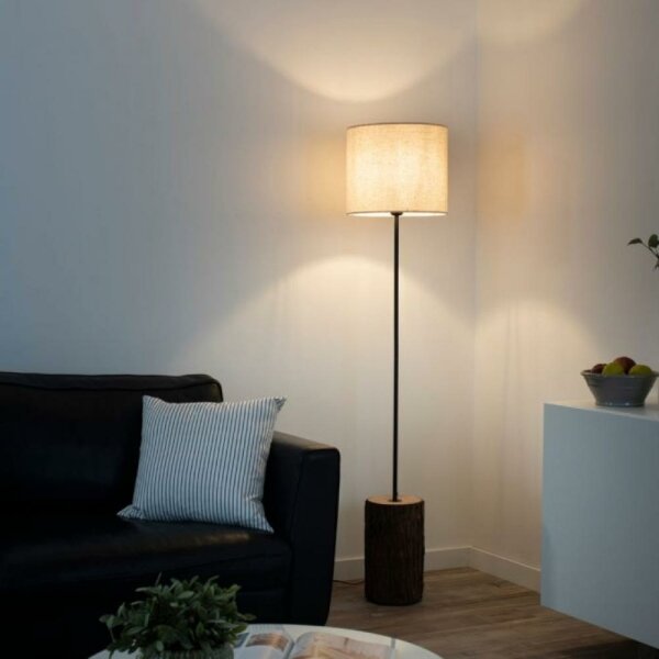 Leuchten Direkt 11234-79 - Stojacia lampa BARK 1xE27/40W/230V