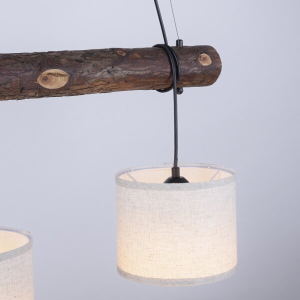 Leuchten Direkt 11238-79 - Luster na lanku BARK 3xE27/40W/230V