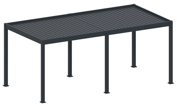 Bioklimatická pergola, hliníková 3 x 6 m, samostatne stojaca