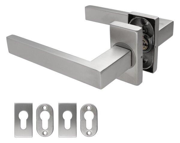 Kľučka, L = 130 mm, brúsená nerez AISI 304