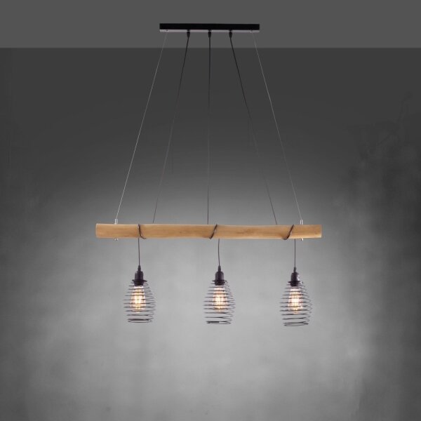 Leuchten Direkt 15526-79 - Luster na lanku SPRING 3xE27/40W/230V