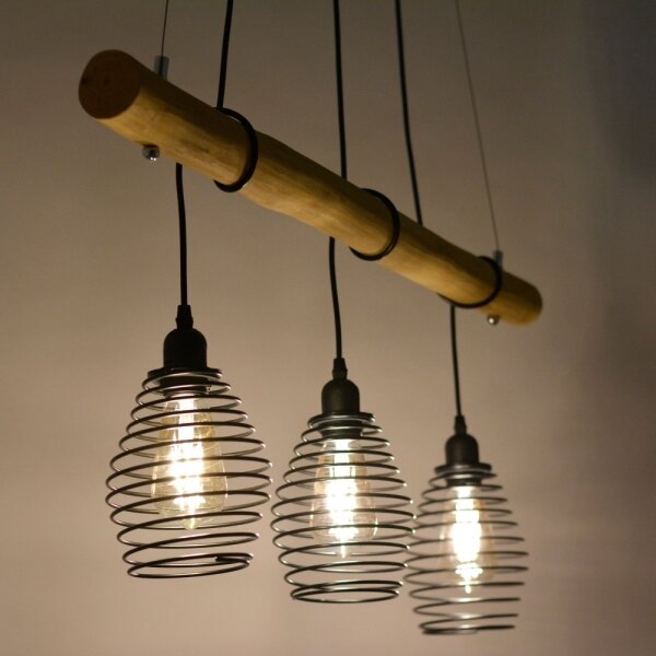 Leuchten Direkt 15526-79 - Luster na lanku SPRING 3xE27/40W/230V