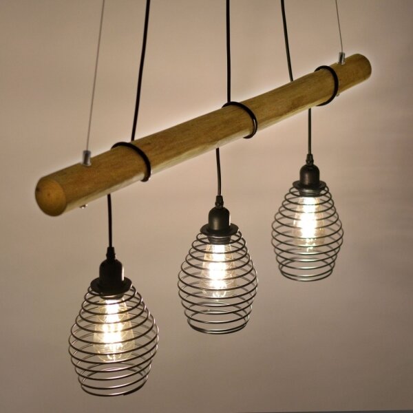 Leuchten Direkt 15526-79 - Luster na lanku SPRING 3xE27/40W/230V