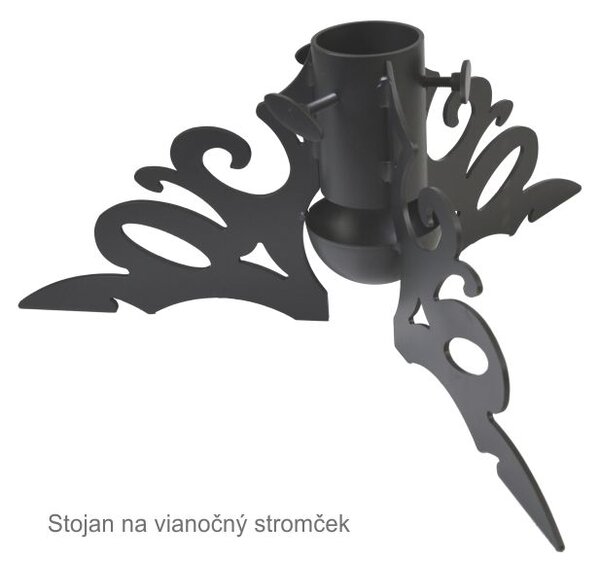 Stojan na vianočný stromček MODERN, čierny