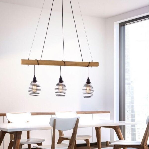 Leuchten Direkt 15526-79 - Luster na lanku SPRING 3xE27/40W/230V